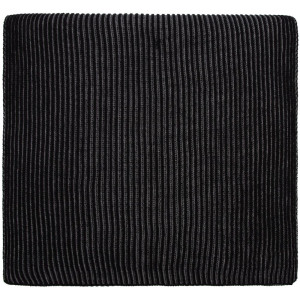 Шарф Nobilis, черный с серым меланжем