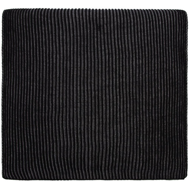 Шарф Nobilis, черный с серым меланжем