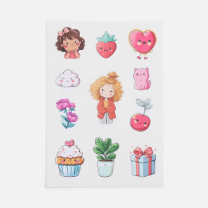 Стикерпак бумажный Thematik, для девочек