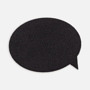 Наклейка тканевая Lunga Bubble, M, черная