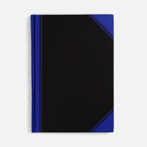 Блокнот Accenti, черный с синим