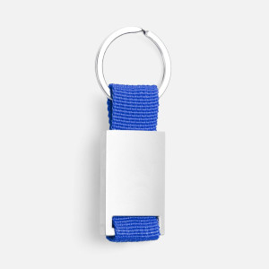 Брелок Inlet с тканевой вставкой, синий