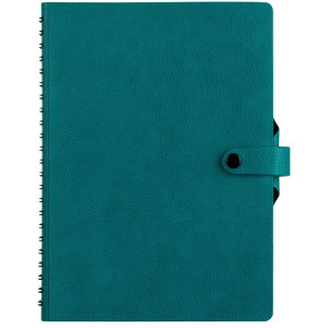 Ежедневник Strep Front на заказ, недатированный, бирюзовый