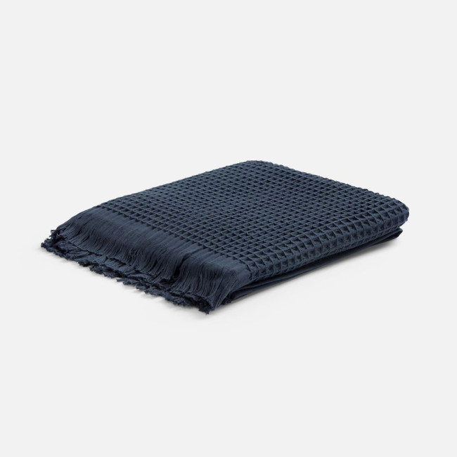 Плед вафельный Elenglect, темно-серый