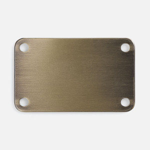 Шильдик металлический Furo, бронзовый