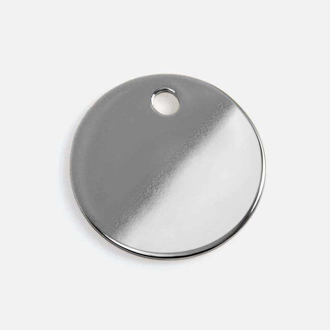 Шильдик металлический Alfa Sirkel, серебристый глянцевый