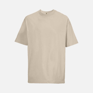 Футболка оверсайз мужская Boxy Men, бежевая (льняная)