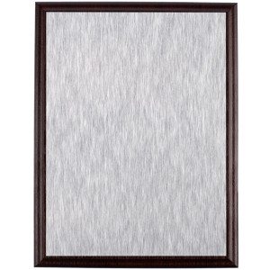 Плакетка Plaque, большая, вишня с серебристой пластиной