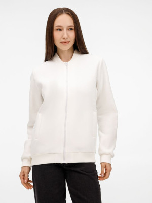 Бомбер унисекс Estado, молочно-белый