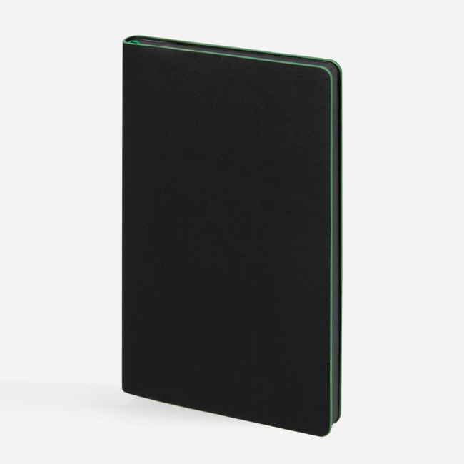 Ежедневник Trait, недатированный, черный с зеленым