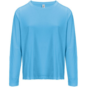 Футболка с длинным рукавом женская Monarch Women, ярко-бирюзовая